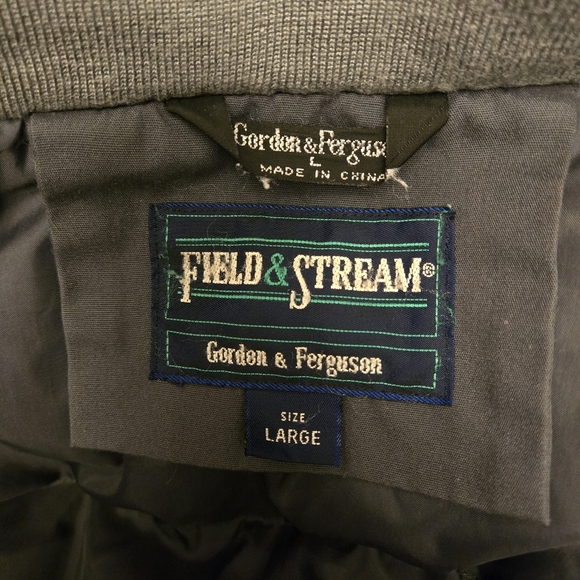 Vintage Field & Stream Women's Grey Down Fleece Outdoor Jacket Size L Heavy EUC - Picture 4 of 11